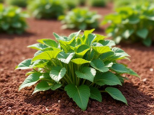 Well-maintained mulch bed in Naples dry season